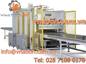 veneer press / economical / with heating plates / for the wood industry