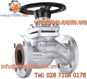 piston valve / handwheel / shut-off / for acids