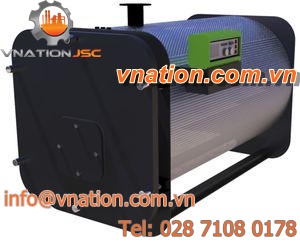 hot water boiler / gas / fuel oil / horizontal