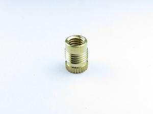 press-in insert / brass / aluminum / for thermoplastics
