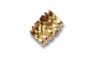 threaded insert / brass / ultrasound-fitted