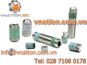 hex socket screw / headless / pre-coated