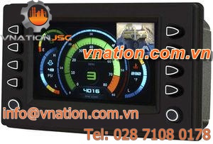 LCD display / 800 x 480 / integrated / rugged