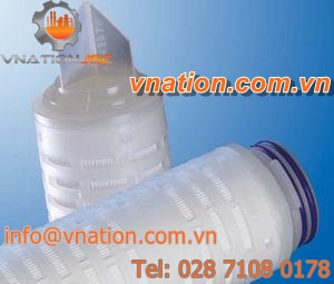 liquid filter cartridge / fine / polyethersulfone / membrane