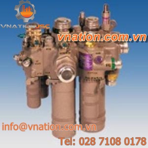 metal manifold / for filters / multi-channel / hydraulic