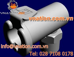 compression fitting / elbow / PFA