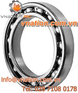 ball bearing / deep groove / steel / with cage