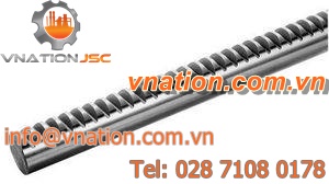 straight-toothed rack and pinion / steel / plastic