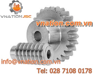 worm gear / straight-toothed / hub