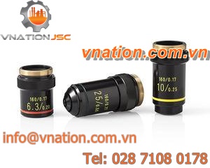 plan achromatic objective lens / machine vision