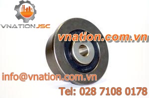 guide wheel type roller / steel / flanged