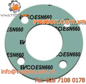 circular gasket sheet / flange / aramid