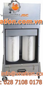 welding fume filter / compressed air / cartridge / mobile
