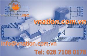 spool hydraulic directional control valve / solenoid-operated / 4-way