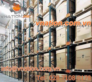 shelving / drive-in pallet / for empty and full cartons / high-rise