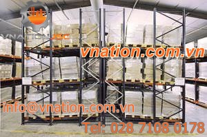 flow storage shelving / push-back / order picking / medium-duty