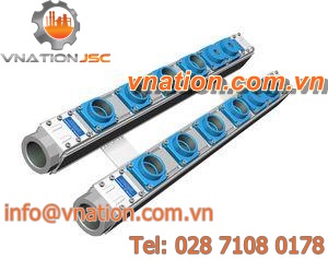 aluminum manifold / distribution / all-fluid / for compressed air