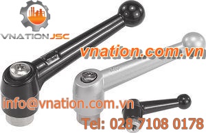 threaded clamping lever / rustproof / steel