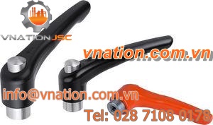 clamping lever with protective cap / threaded / indexing / rustproof