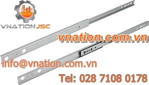 partial-extension telescopic slide / caged ball / drawer