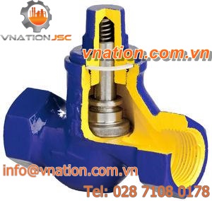 piston check valve / threaded / for steam / for refrigerant fluids