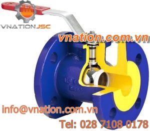 ball valve / manual / for compressed air / flange