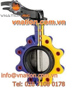 butterfly valve / lever / lug type / cast iron