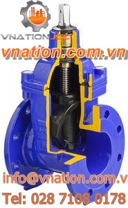 gate valve / handwheel / for water / flange