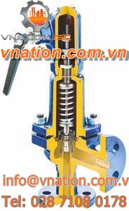 proportional safety valve / cast iron / flange