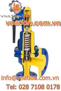 inert gase safety valve / for steam / water / cast iron