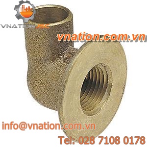 flange fitting / elbow / brass
