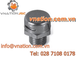 threaded liquid-tight sealing vent plug