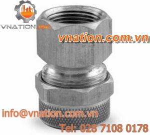 threaded fitting / straight / aluminum / conduit