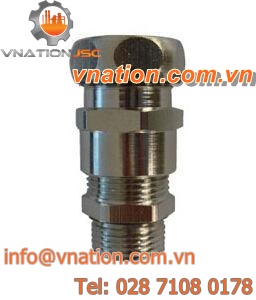 threaded fitting / straight / stainless steel / conduit