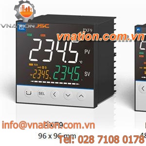 PID temperature controller / industrial / DIN rail / compact