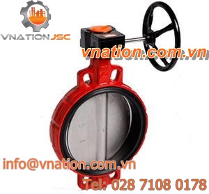 butterfly valve / manual / for water / for shipbuilding