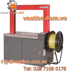 vertical strapping machine / for cartons / mobile / automatic