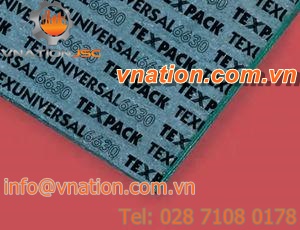 flat gasket sheet / aramid / for food industry machinery