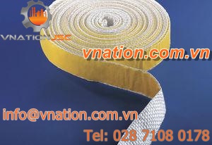 double-sided adhesive tape / for woven fabric / heat-reflective / fire-resistant