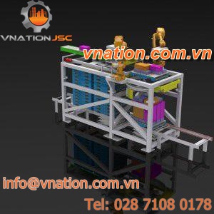 case palletizer / pallet / robotic