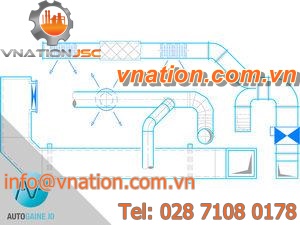 CAD software / HVAC duct design / HVAC network design / for air-conditionning network