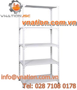 double-sided storage shelving / archival / metal / for warehouses