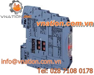 DIN rail mount temperature transmitter / 4-wire / Pt1000 / Pt100