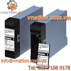 DIN rail mount temperature transmitter / 4-wire / resistance / NAMUR
