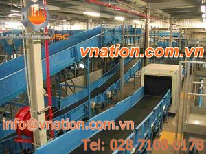 belt conveyor / horizontal / for baggage handling