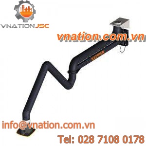 mobile extraction arm / wall-mounted / articulated / flexible