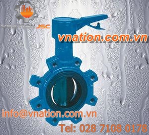butterfly valve / lever / flange / lug type