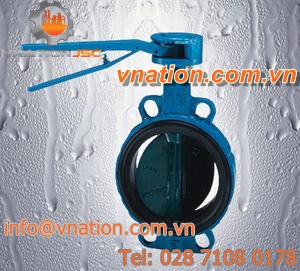 butterfly valve / lever / wafer / flange