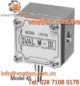 oval gear flow meter / for high-viscosity liquids / in-line