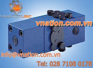 cartridge check valve / pilot-operated / compact